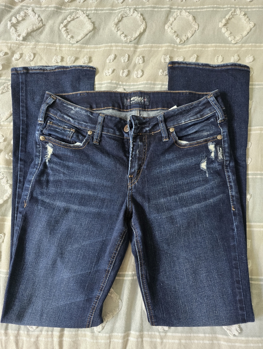 Womens Silver Jeans Elyse Slim Boot 30x33